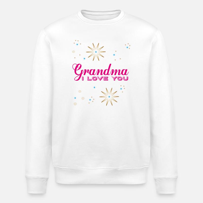 Oma ich liebe dich - Stanley/Stella Unisex Bio-Sweatshirt ROLLER - Weiß