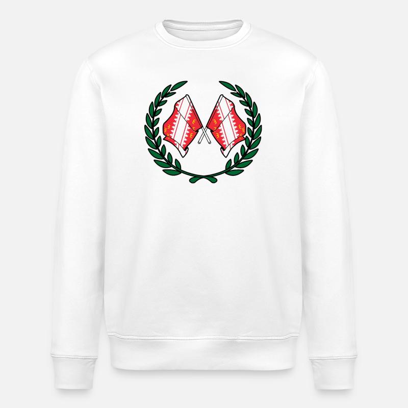 Elsass-Lorbeerkranz - Stanley/Stella Unisex Bio-Sweatshirt ROLLER - Weiß