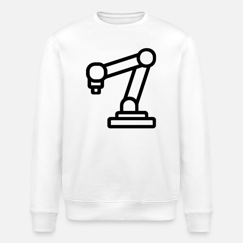 robotic arm - Stanley/Stella ROLLER Unisex Organic Sweatshirt - white