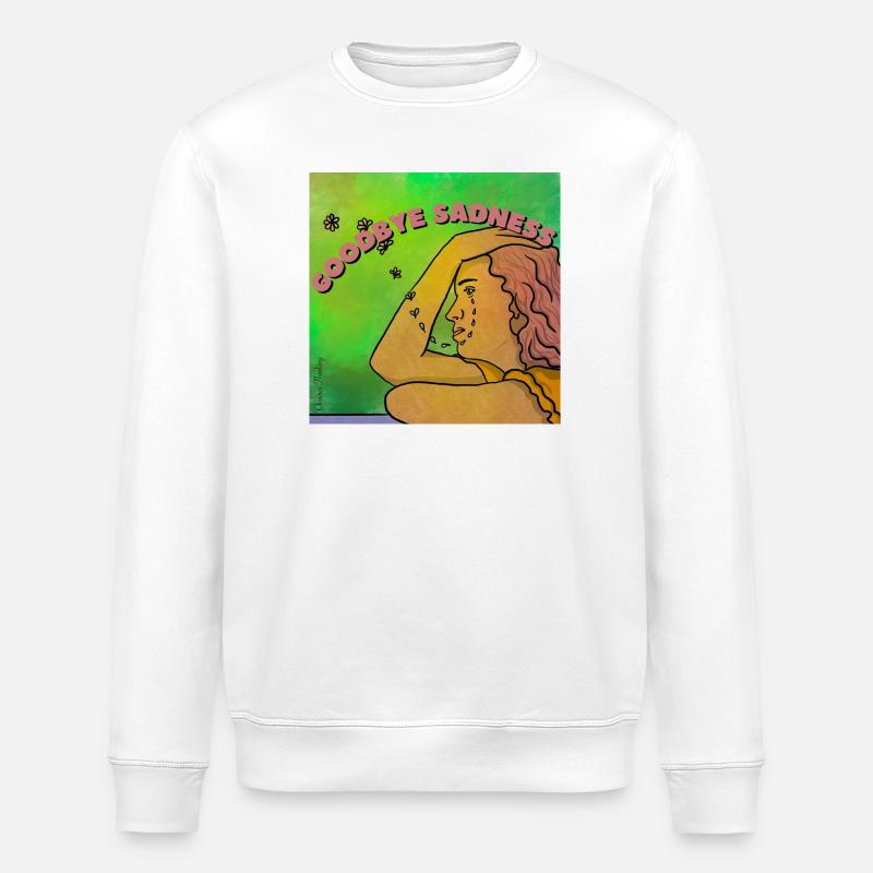 Leb wohl, Traurigkeit - Stanley/Stella Unisex Bio-Sweatshirt ROLLER - Weiß