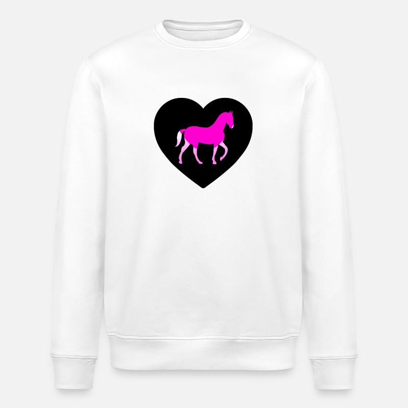 Pferde - Stanley/Stella Unisex Bio-Sweatshirt ROLLER - Weiß