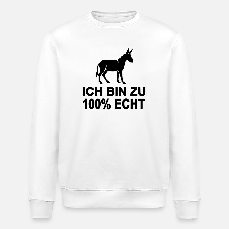 Esel - Stanley/Stella Unisex Bio-Sweatshirt ROLLER - Weiß