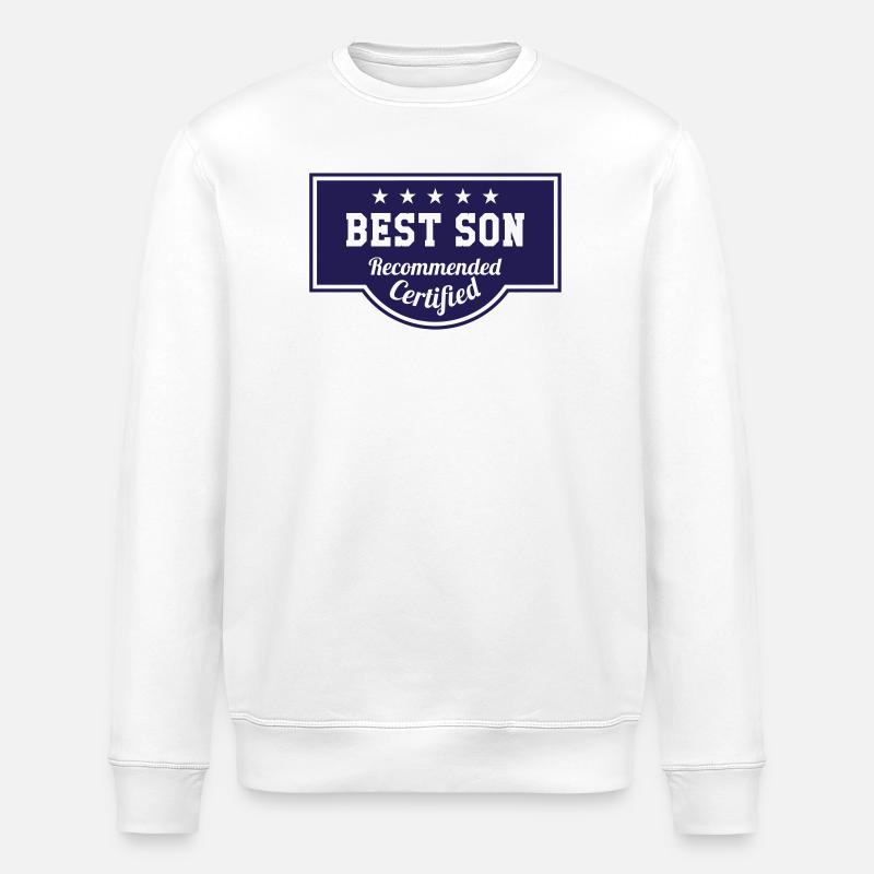 Bester Junge! Baby Birth Man - Stanley/Stella Unisex Bio-Sweatshirt ROLLER - Weiß