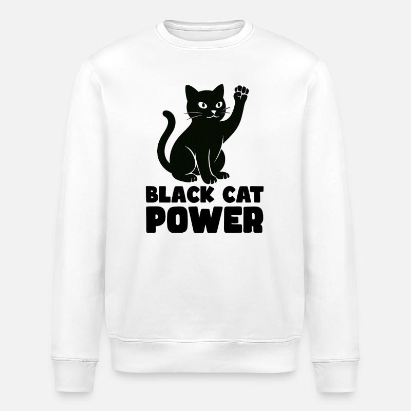 Katzenkraft - Stanley/Stella Unisex Bio-Sweatshirt ROLLER - Weiß