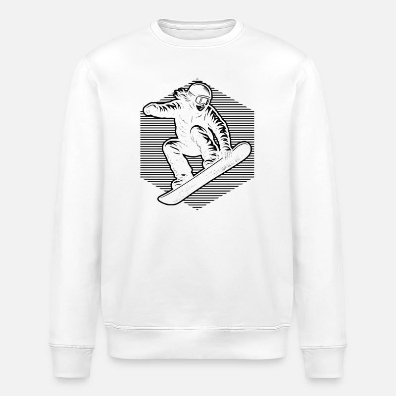 Conception de snowboarder - Sweat bio ROLLER Stanley/Stella Unisexe - blanc
