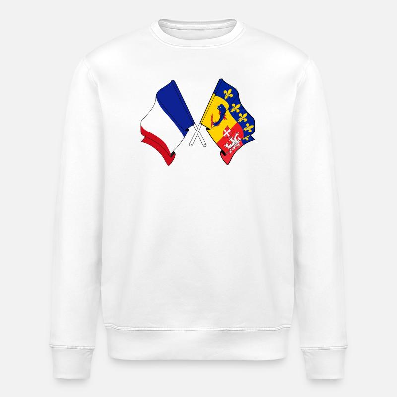 Rhône-Alpes-Herzfrequenz FR - Stanley/Stella Unisex Bio-Sweatshirt ROLLER - Weiß