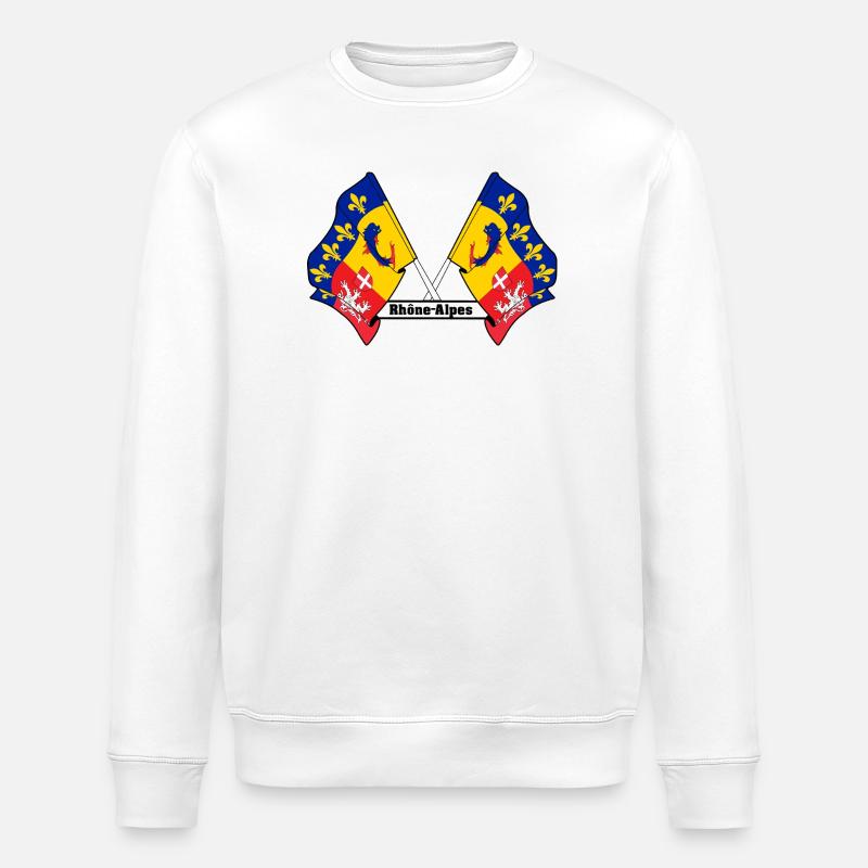 Rhône-Alpes überquert - Stanley/Stella Unisex Bio-Sweatshirt ROLLER - Weiß