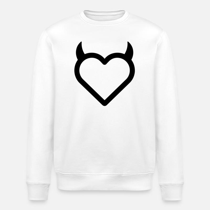 Dämonenherz - Stanley/Stella Unisex Bio-Sweatshirt ROLLER - Weiß