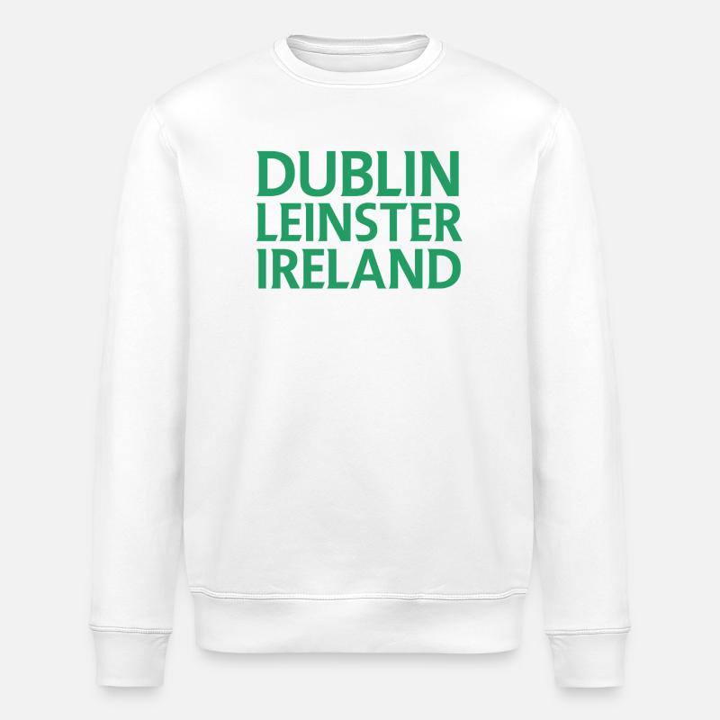 Dublin – Irland Textdesign - Stanley/Stella Unisex Bio-Sweatshirt ROLLER - Weiß