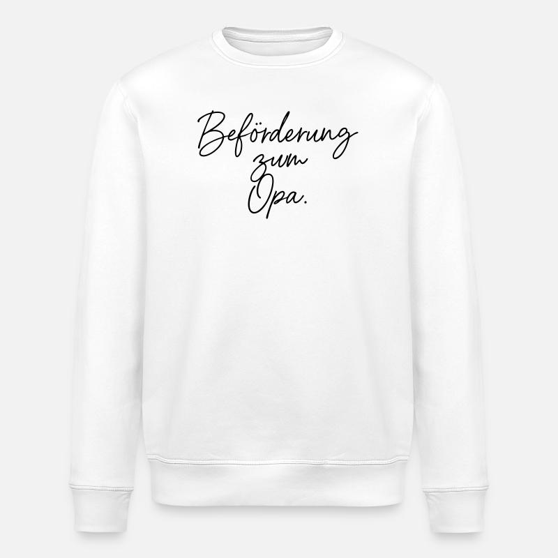 Beförderung zum Opa - Stanley/Stella Unisex Bio-Sweatshirt ROLLER - Weiß