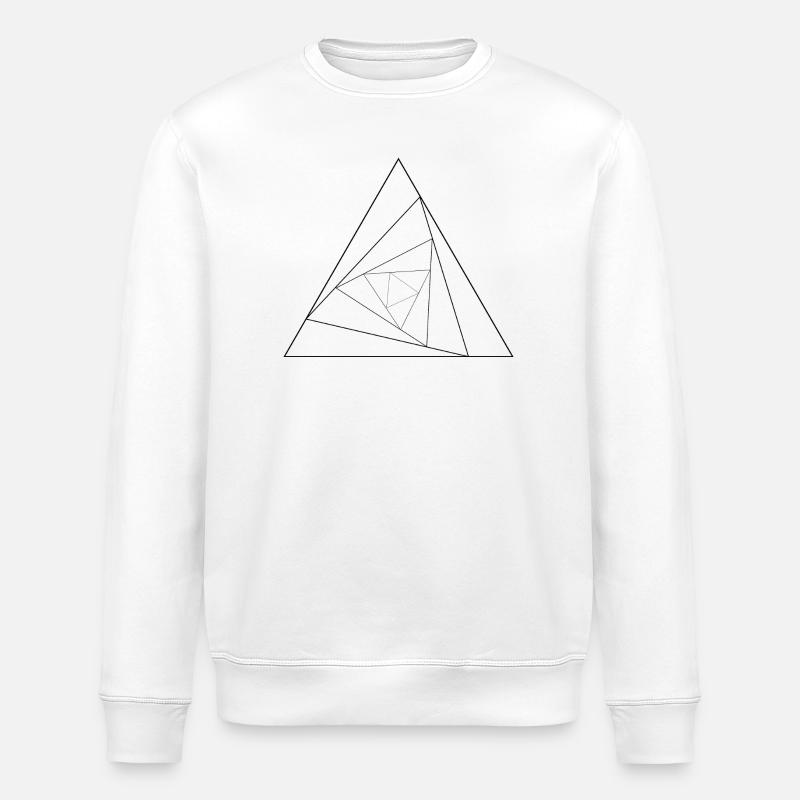 Triangular triangle - Stanley/Stella ROLLER Unisex Organic Sweatshirt - white