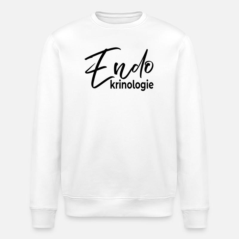 Endocrinology Thyroid - Stanley/Stella ROLLER Unisex Organic Sweatshirt - white