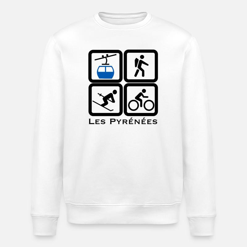 Die Pyrenäen - Stanley/Stella Unisex Bio-Sweatshirt ROLLER - Weiß