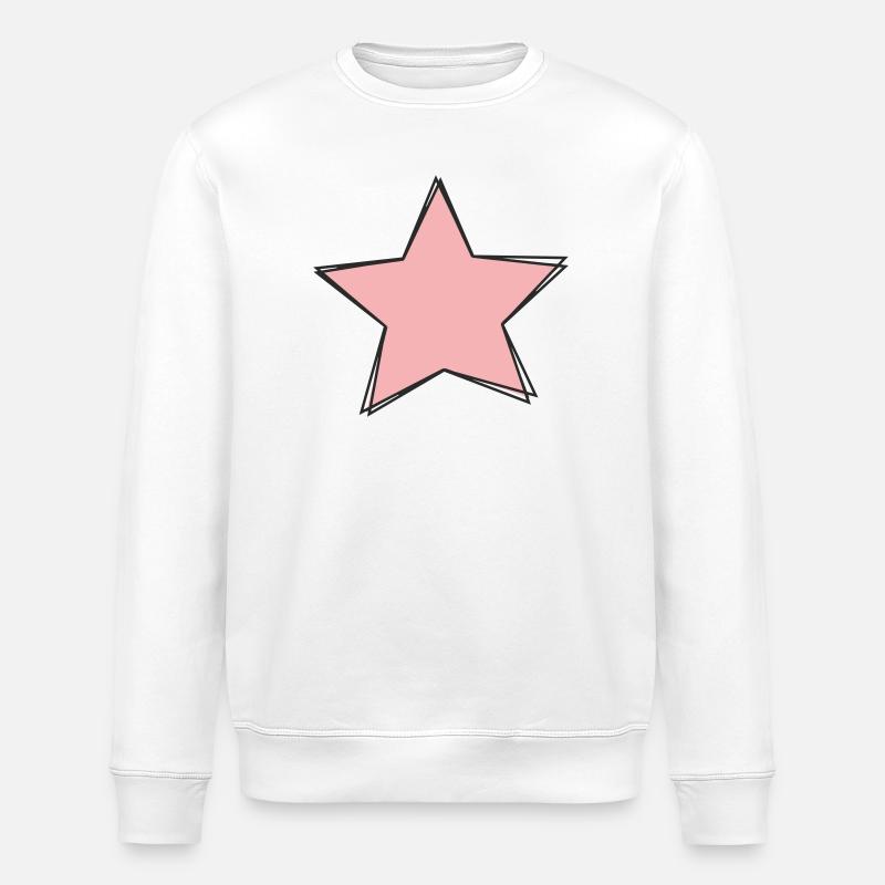 Pink Star Design - Sweat bio ROLLER Stanley/Stella Unisexe - blanc