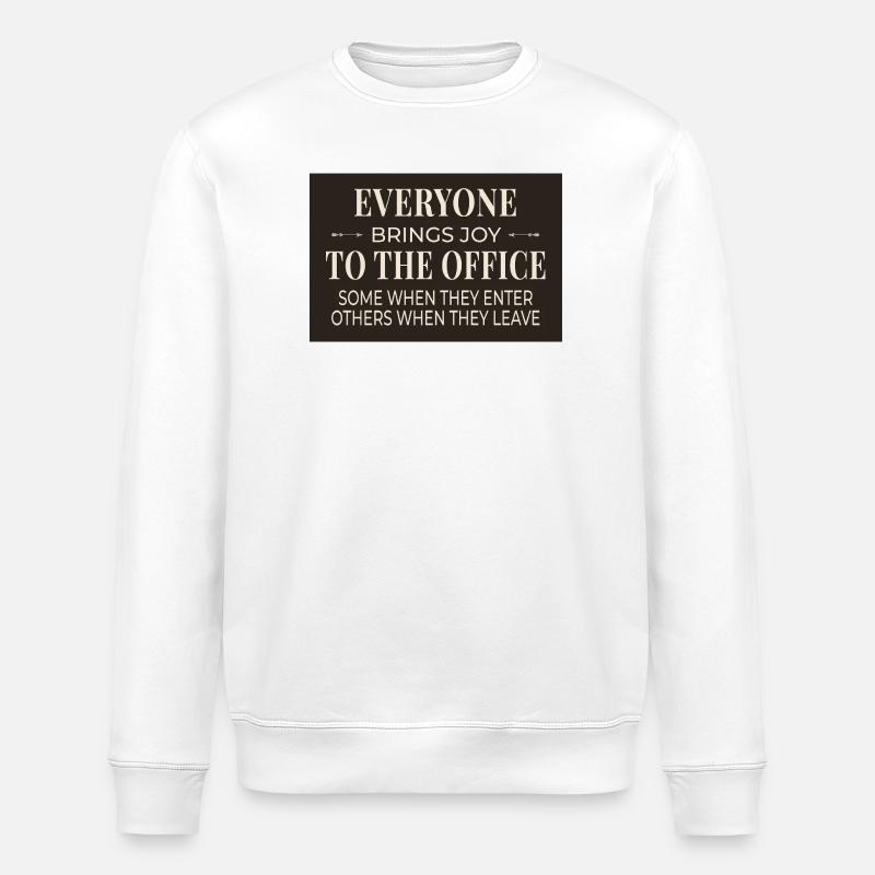 Office Humor – Joy In & Out - Stanley/Stella Unisex Bio-Sweatshirt ROLLER - Weiß