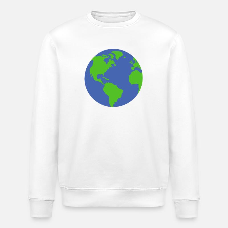 Planète Terre - Sweat bio ROLLER Stanley/Stella Unisexe - blanc