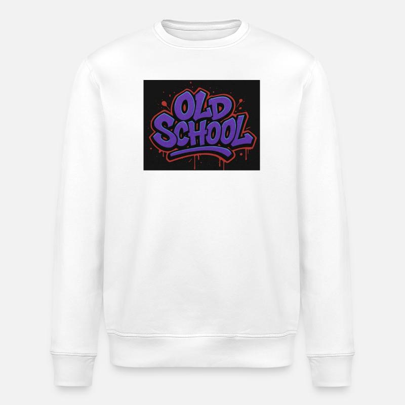 Old School Graffiti Schriftzug - Stanley/Stella Unisex Bio-Sweatshirt ROLLER - Weiß