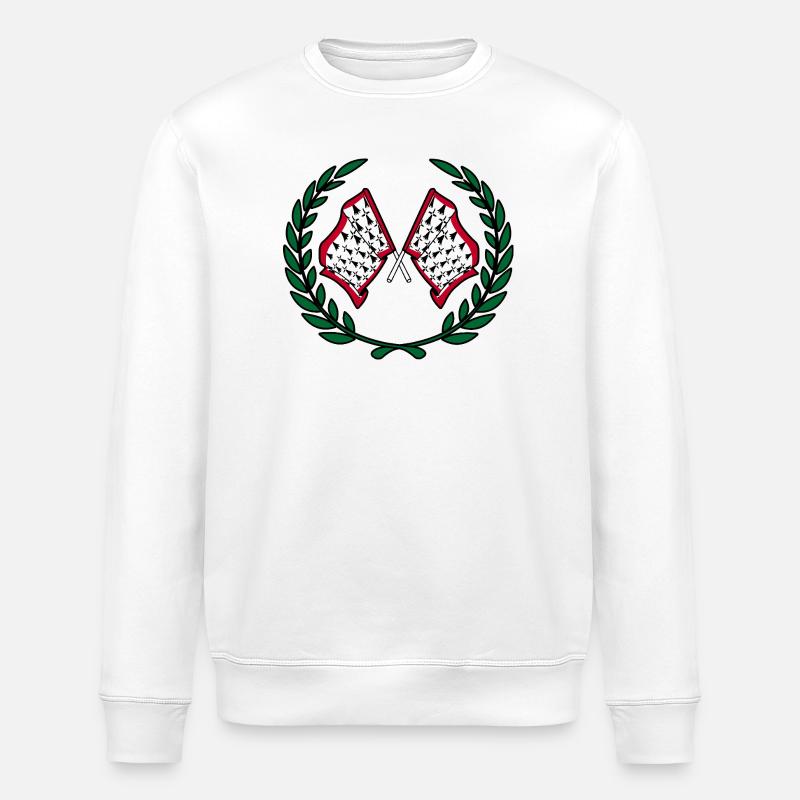 Couronne de laurier au drapeau limousin - Sweat bio ROLLER Stanley/Stella Unisexe - blanc