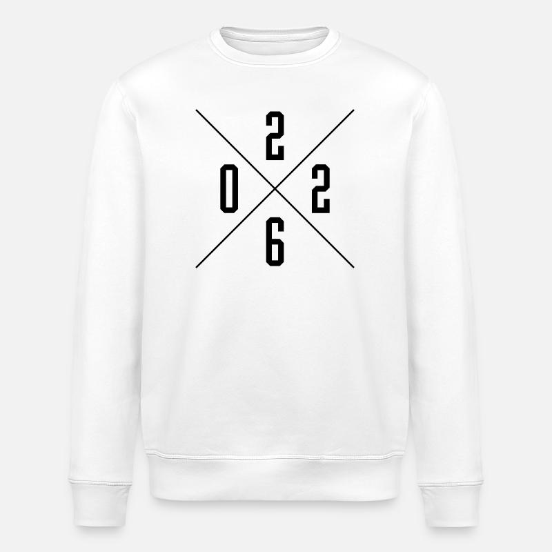 2026 Jahr - Stanley/Stella Unisex Bio-Sweatshirt ROLLER - Weiß