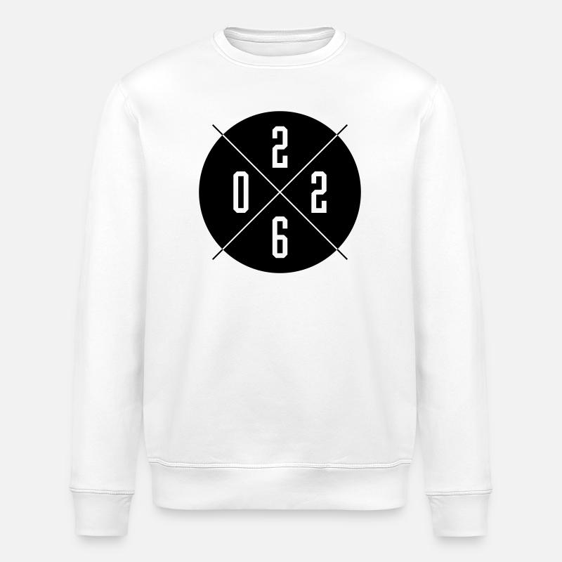 Année 2026 - Sweat bio ROLLER Stanley/Stella Unisexe - blanc