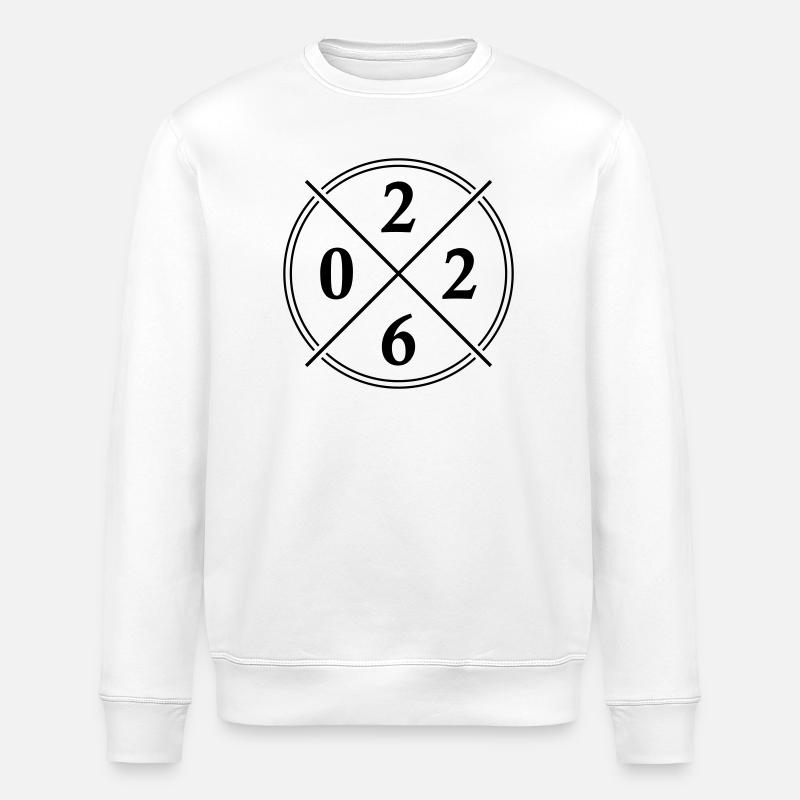 2026 Symbol - Stanley/Stella ROLLER Unisex Organic Sweatshirt - white