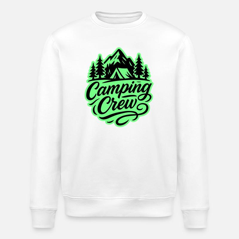 Camping Crew - Stanley/Stella Unisex Bio-Sweatshirt ROLLER - Weiß