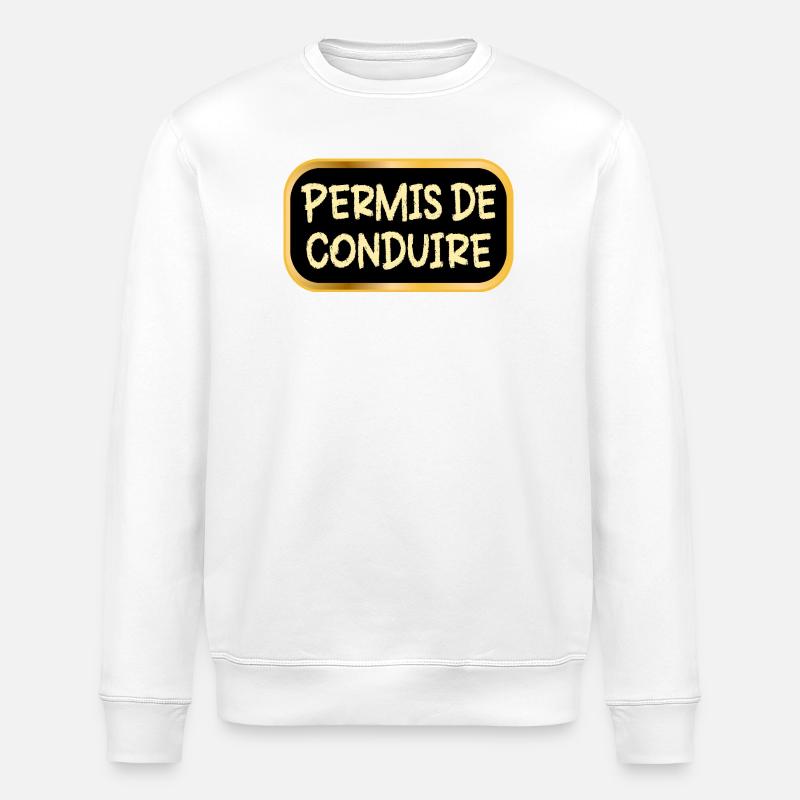 Führerschein - Stanley/Stella Unisex Bio-Sweatshirt ROLLER - Weiß