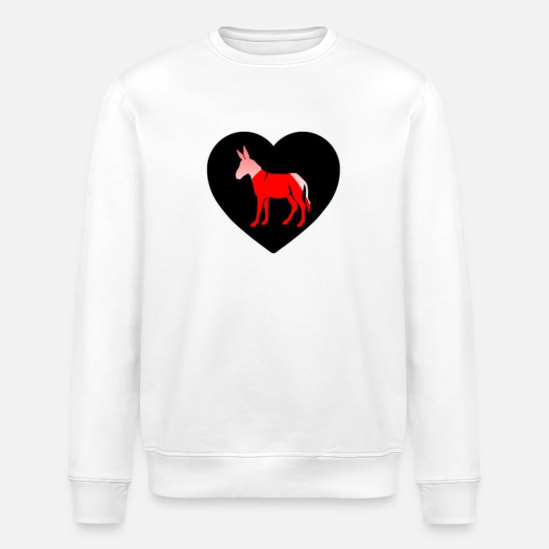 âne - Sweat bio ROLLER Stanley/Stella Unisexe - blanc