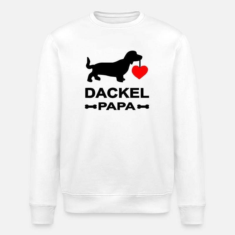 Dackel - Stanley/Stella Unisex Bio-Sweatshirt ROLLER - Weiß