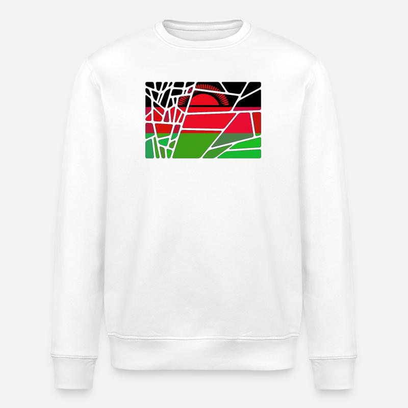 Malawi Malawi - Stanley/Stella Unisex Bio-Sweatshirt ROLLER - Weiß