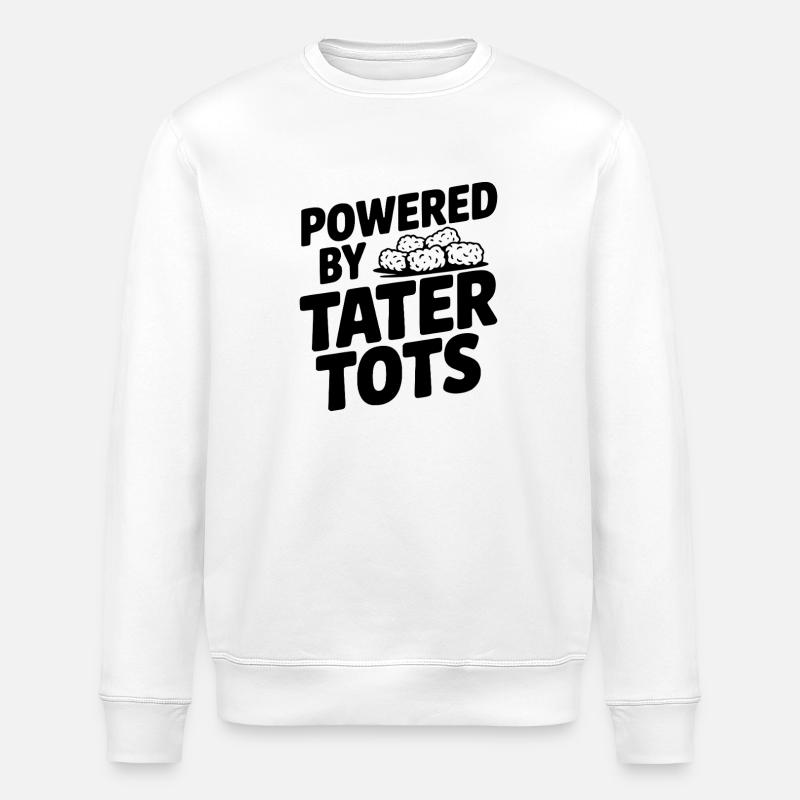 Angetrieben von Tater Tots - Stanley/Stella Unisex Bio-Sweatshirt ROLLER - Weiß