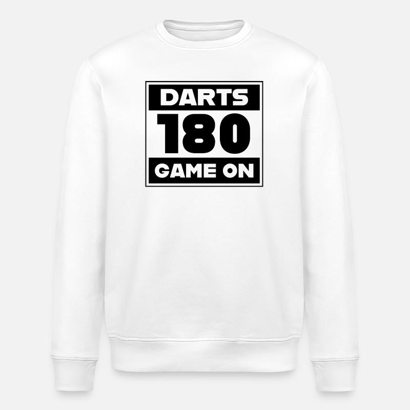 Dart,Darts_Startnummer - Stanley/Stella ROLLER Unisex Organic Sweatshirt - white