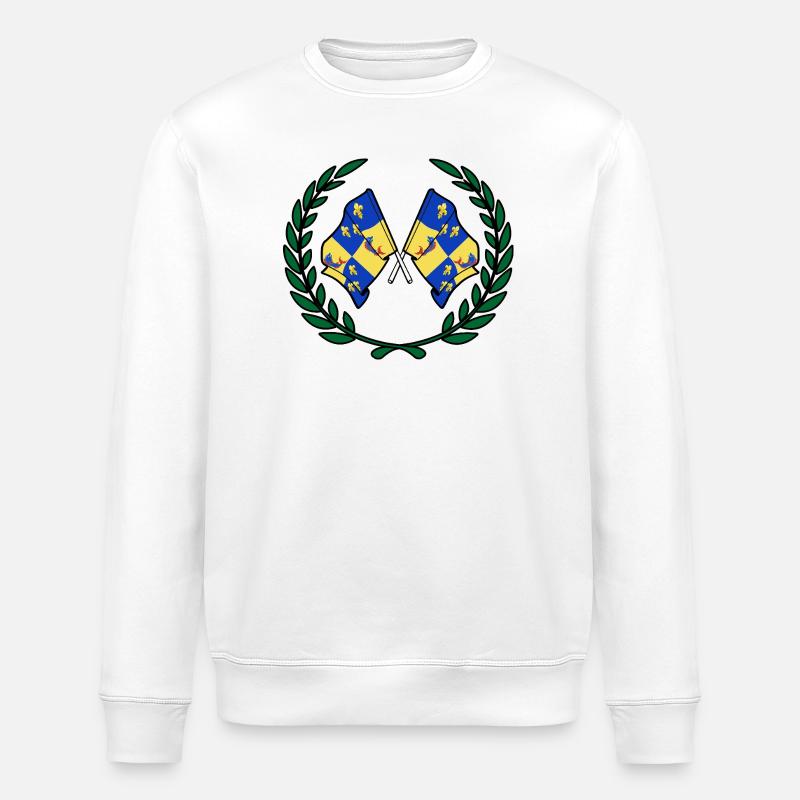 Couronne de laurier du Dauphiné - Sweat bio ROLLER Stanley/Stella Unisexe - blanc