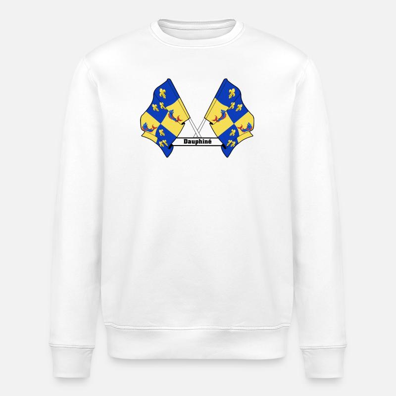 Dauphiné Text - Stanley/Stella ROLLER Unisex Organic Sweatshirt - white