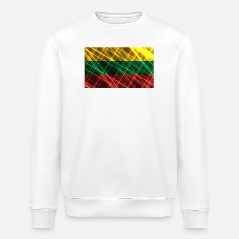 Lithuania as Lithuania - Stanley/Stella ROLLER Unisex Organic Sweatshirt - white