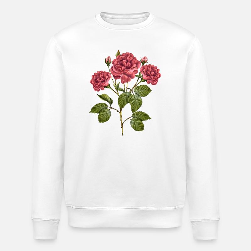 Fleur - Sweat bio ROLLER Stanley/Stella Unisexe - blanc