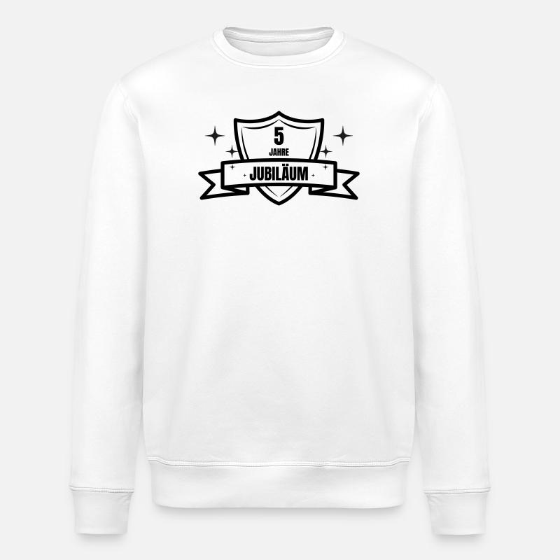 Cadeau pour le 5e anniversaire - Sweat bio ROLLER Stanley/Stella Unisexe - blanc