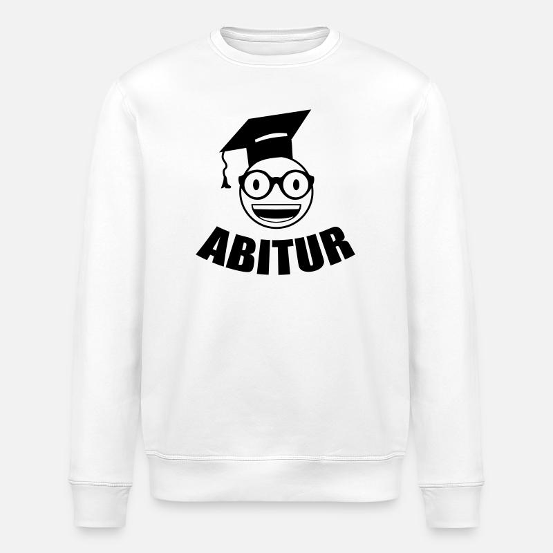 Nerd Student Abitur - Stanley/Stella ROLLER Unisex Organic Sweatshirt - white
