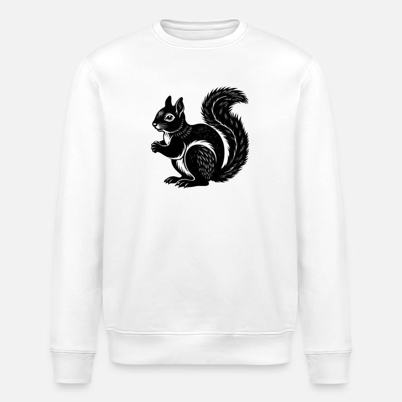 Eichhörnchen - Stanley/Stella Unisex Bio-Sweatshirt ROLLER - Weiß
