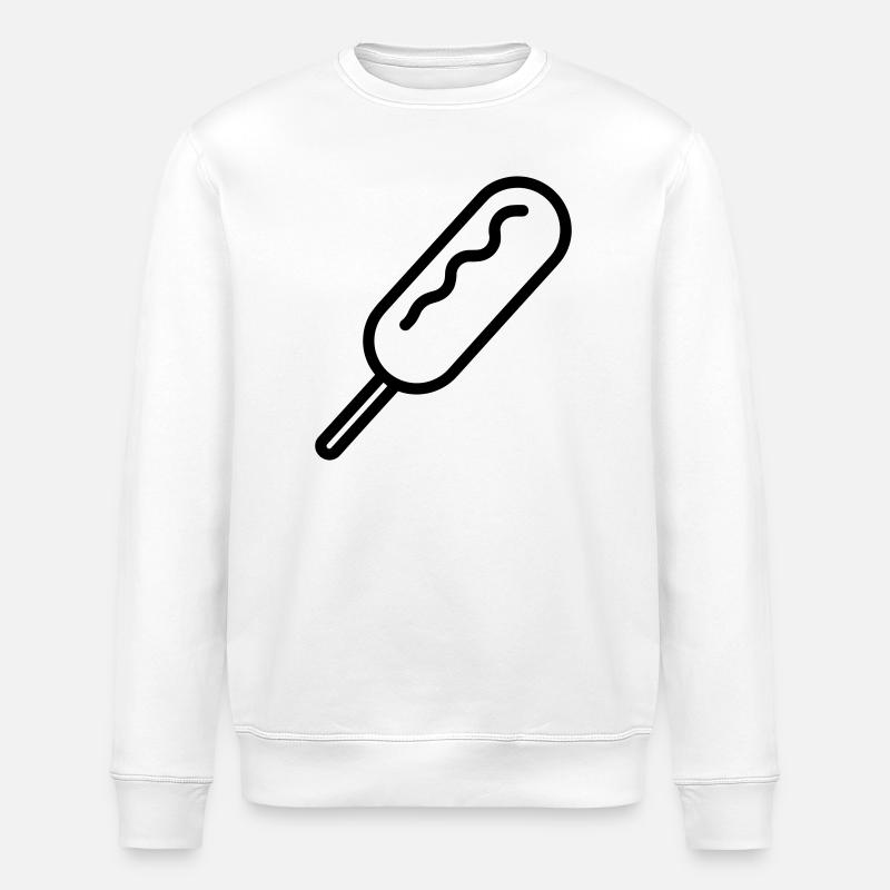 corn dog - Sweat bio ROLLER Stanley/Stella Unisexe - blanc