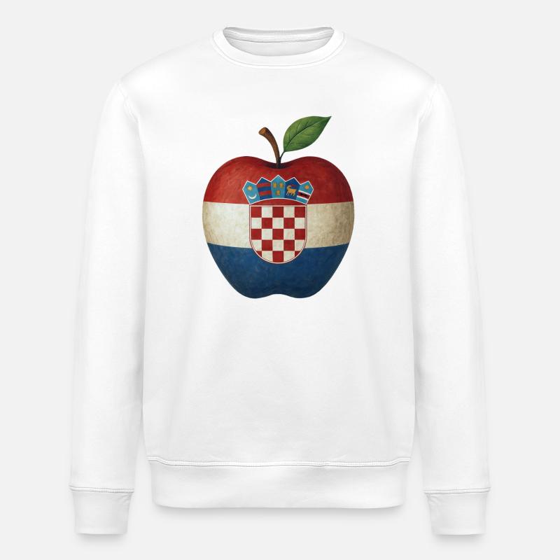 Kroatien - Stanley/Stella Unisex Bio-Sweatshirt ROLLER - Weiß
