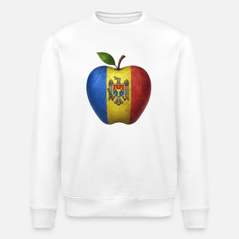 Moldavie - Sweat bio ROLLER Stanley/Stella Unisexe - blanc
