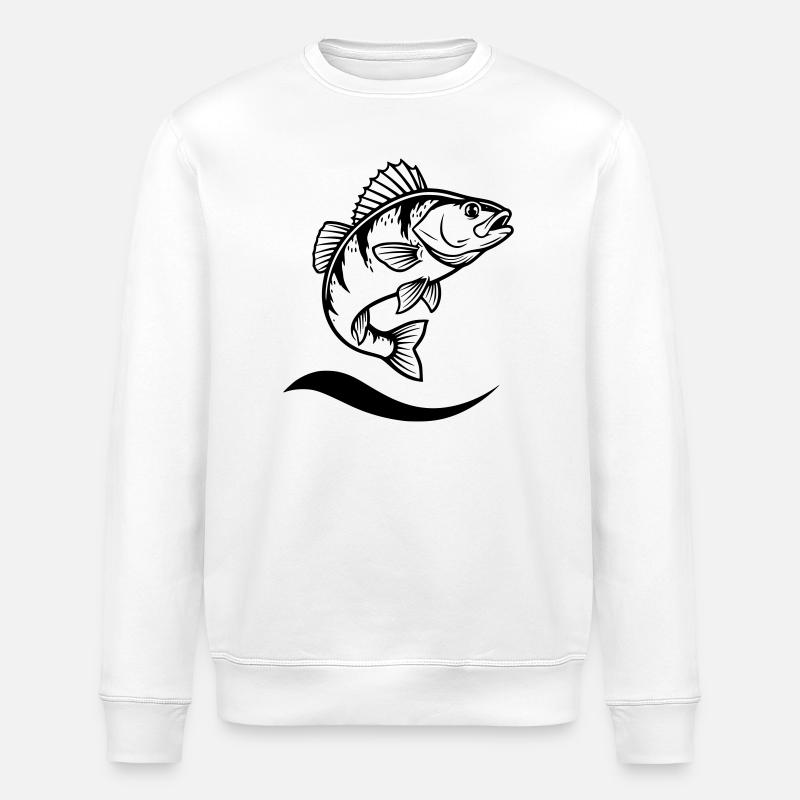 Action du pêcheur sauteur - Sweat bio ROLLER Stanley/Stella Unisexe - blanc