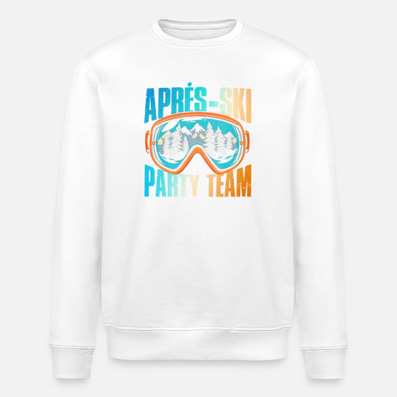 Apres Ski Party Team Bunt - Stanley/Stella Unisex Bio-Sweatshirt ROLLER - Weiß