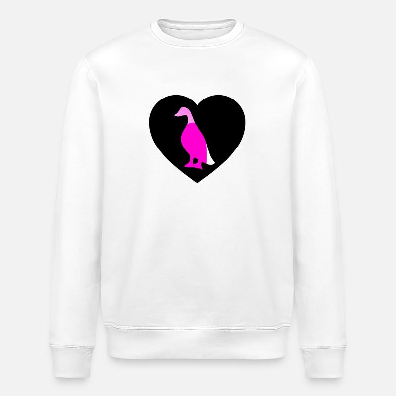 Ducks - Stanley/Stella ROLLER Unisex Organic Sweatshirt - white