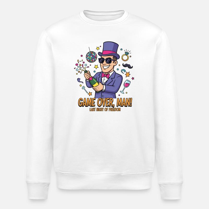 Game Over Man : Last Freedom Celebration - Sweat bio ROLLER Stanley/Stella Unisexe - blanc