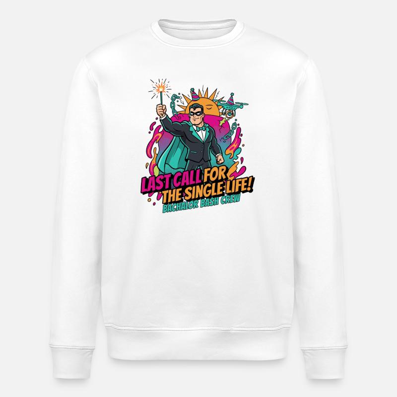 Letzter Ruf fürs Singleleben - Stanley/Stella Unisex Bio-Sweatshirt ROLLER - Weiß