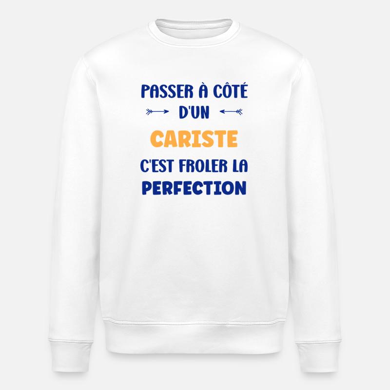 Perfekter Gabelstaplerfahrer in Aktion - Stanley/Stella Unisex Bio-Sweatshirt ROLLER - Weiß