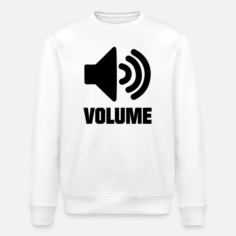 Bouton de volume - Sweat bio ROLLER Stanley/Stella Unisexe - blanc
