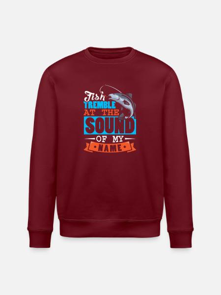 Anglers Fishermen Fishing Sport Fishermen - Stanley/Stella ROLLER Unisex Organic Sweatshirt - white